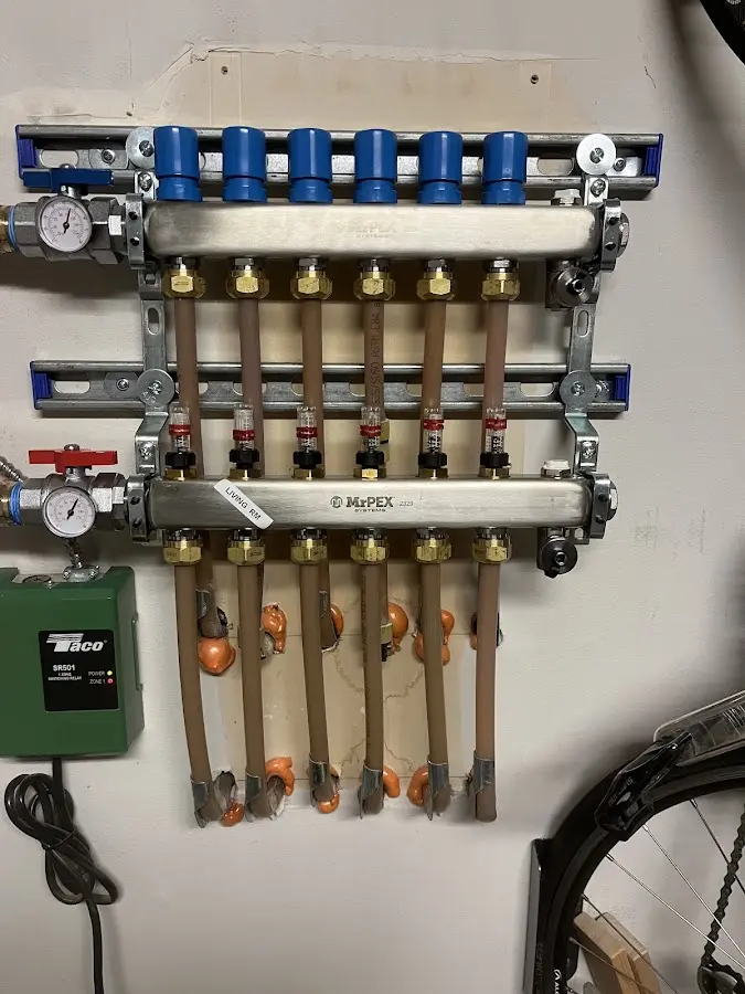 Plumber performing Gas Leak Detection at a residential property in Foley